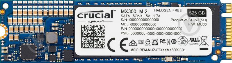 SSD-накопичувач MICRON 525GB M.2 SATA III 3D V-NAND (CT525MX300SSD4) - фото 1