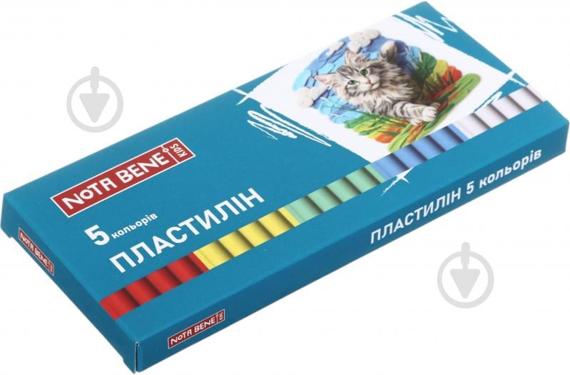 Пластилін 5 кольорів 100 гр Nota Bene - фото 1