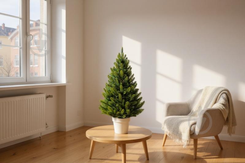 Штучна ялинка Лапландська 0,9 м Весняна в горщику зеленийSiga Group - фото 2