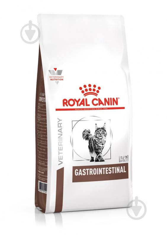 Корм сухой при нарушениях пищеварения у кошек и котов Royal Canin V.D. Gastrointestinal Cat мясо птицы 4 кг - фото 1