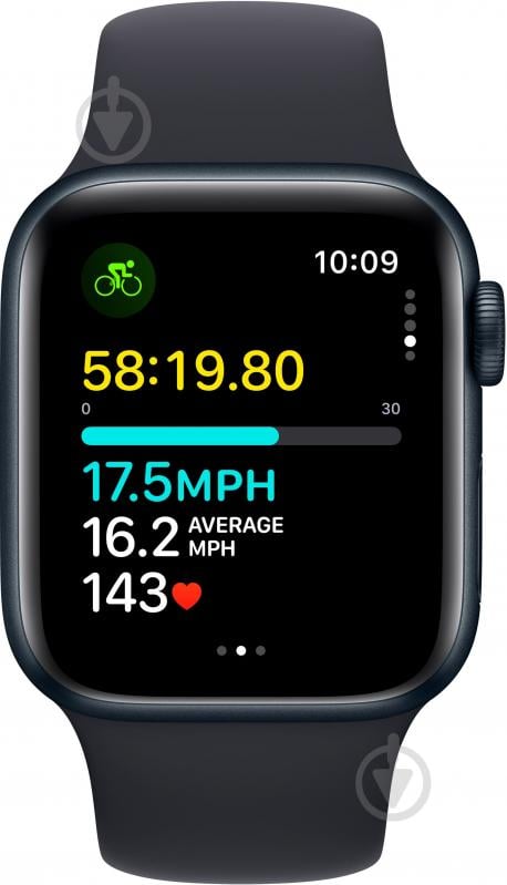 Смарт-часы Apple Watch SE 2023 GPS 40mm Midnight Aluminium Case with Midnight Sport Band - S/M (MR9X3QP/A) - фото 6