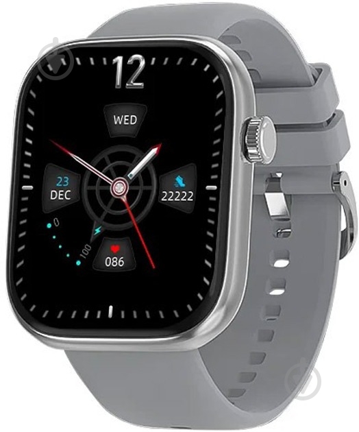 Смарт-часы iMiki ST2 Silicone Strap silver (imiki ST2 Silver Silicone Strap) - фото 2