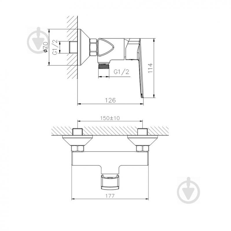 Смеситель для душа Koller Pool STYLE SL0450 - фото 2