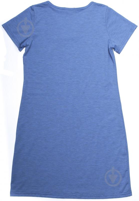 Туника с принтом р. М голубой - фото 2 Туника с принтом р. М голубой - фото 2