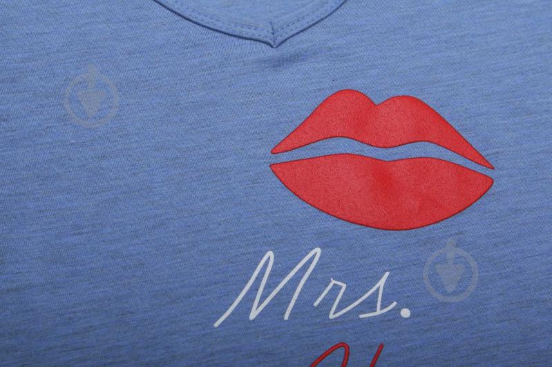 Туника с принтом р. М голубой - фото 3 Туника с принтом р. М голубой - фото 3