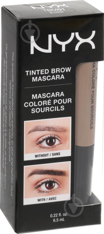 Тушь для бровей NYX Tinted Brow Mascara 01 Blonde - фото 3