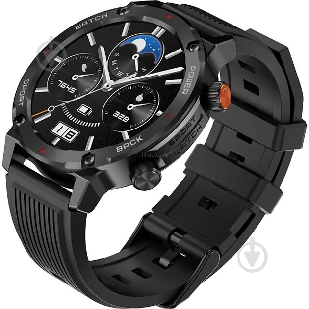 Смарт-часы iMiki D2 Silicone Strap black (imiki D2 Black Silicone Strap) - фото 5