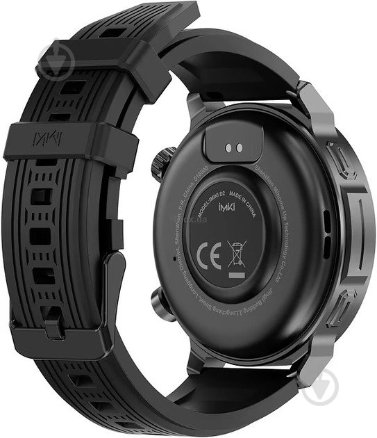 Смарт-часы iMiki D2 Silicone Strap black (imiki D2 Black Silicone Strap) - фото 4