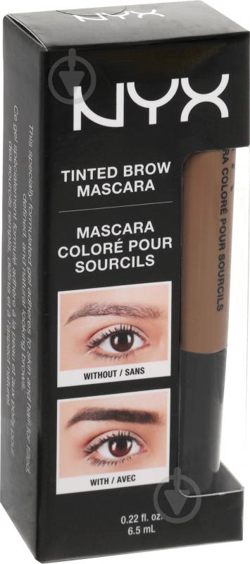 Тушь для бровей NYX Tinted Brow Mascara 02 Chocolate - фото 3