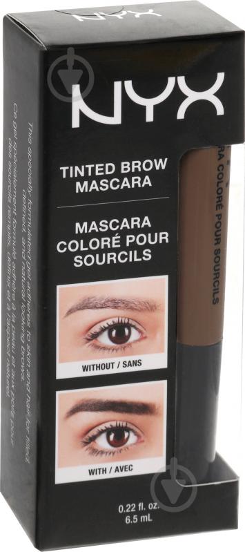 Тушь для бровей NYX Tinted Brow Mascara 03 Brunette - фото 3