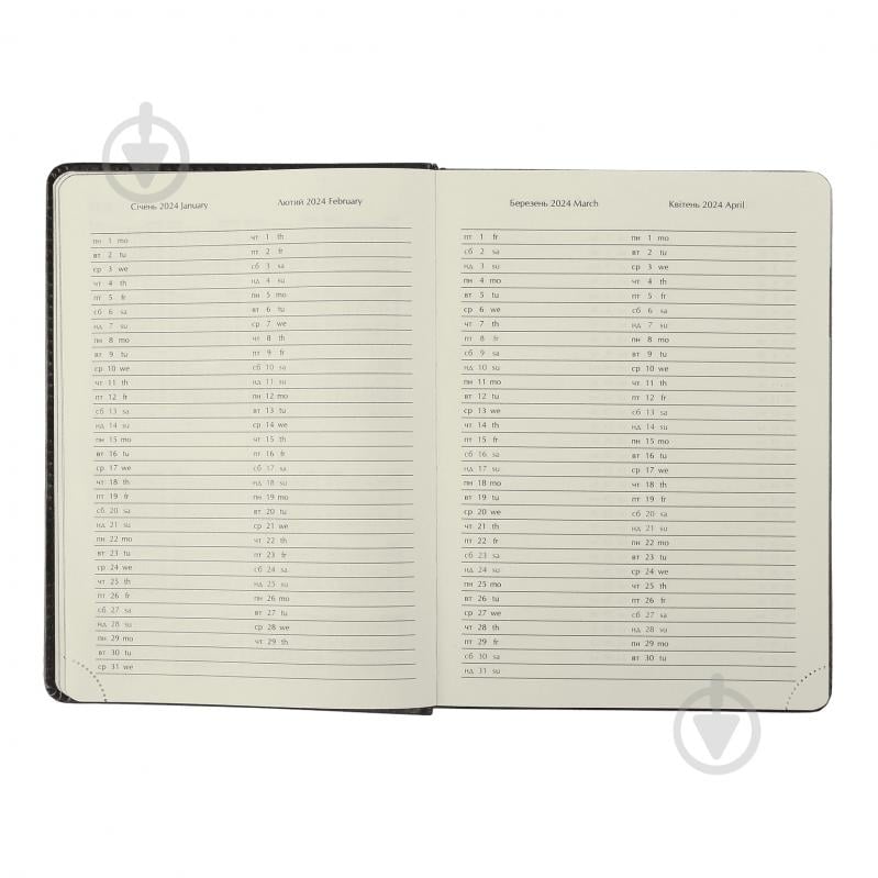 Щоденник датований COMBI зелений Buromax A5 2024 - фото 4 Щоденник датований COMBI зелений Buromax A5 2024 - фото 4