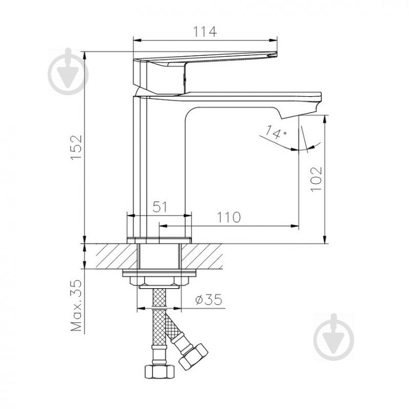 Смеситель для умывальника Koller Pool Style SL0200 - фото 2