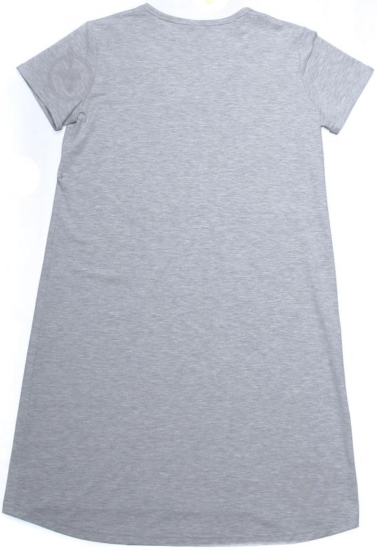 Туника с принтом р. М серый - фото 2