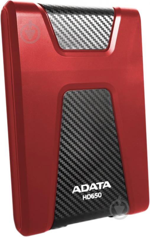 Внешний жесткий диск ADATA HD650 Durable 1 ТБ 2,5" USB 3.0 (AHD650-1TU3-CRD) red - фото 2