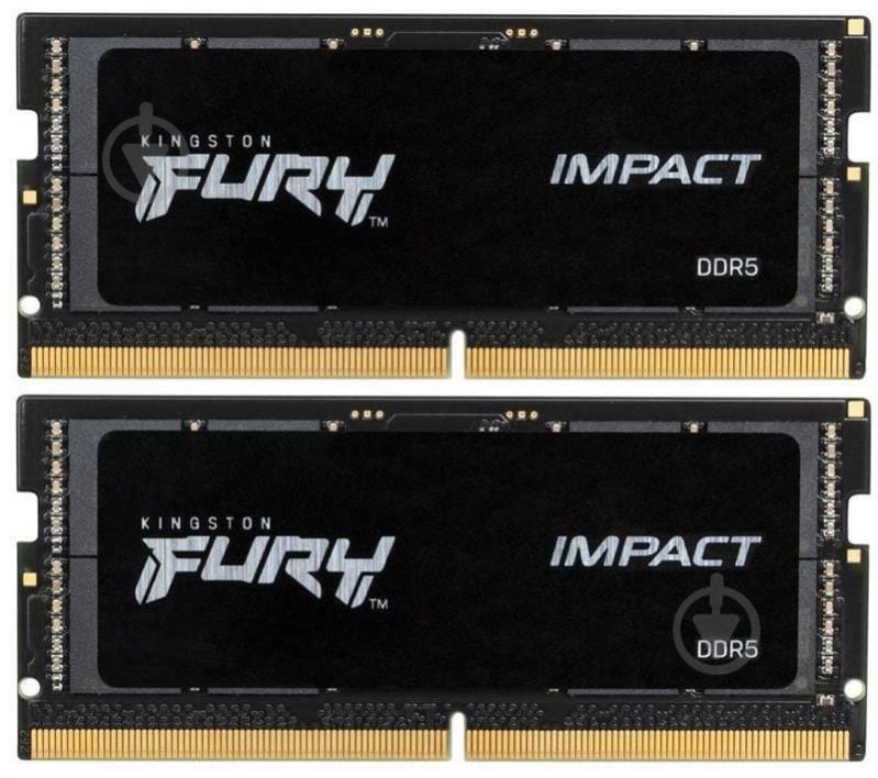 Оперативна пам'ять Kingston SODIMM DDR5 32 GB (2x16GB) 5600 MHz (KF556S40IBK2-32) - фото 1