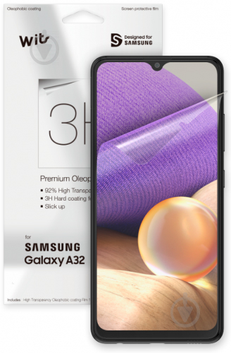 Защитная пленка Samsung 3H Protective Film для Galaxy A32 (GP-TFA325WSATW) - фото 1