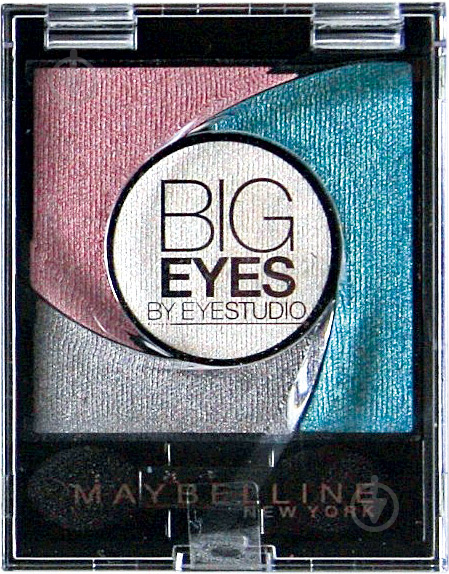 Тени для век Maybelline New York Big Eyes By Eyestudio №4 luminous blue №4 luminous blue 3,75 г 3,75 мл - фото 1