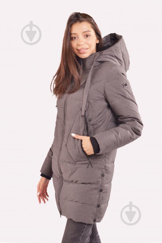 Куртка женская зимняя Avecs AV-70414/17 р.3XL темно-серая - фото 2