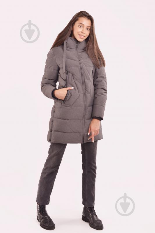 Куртка женская зимняя Avecs AV-70414/17 р.3XL темно-серая - фото 5