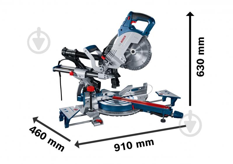 Пила торцовочная Bosch GCM 254 0601B52000 - фото 3