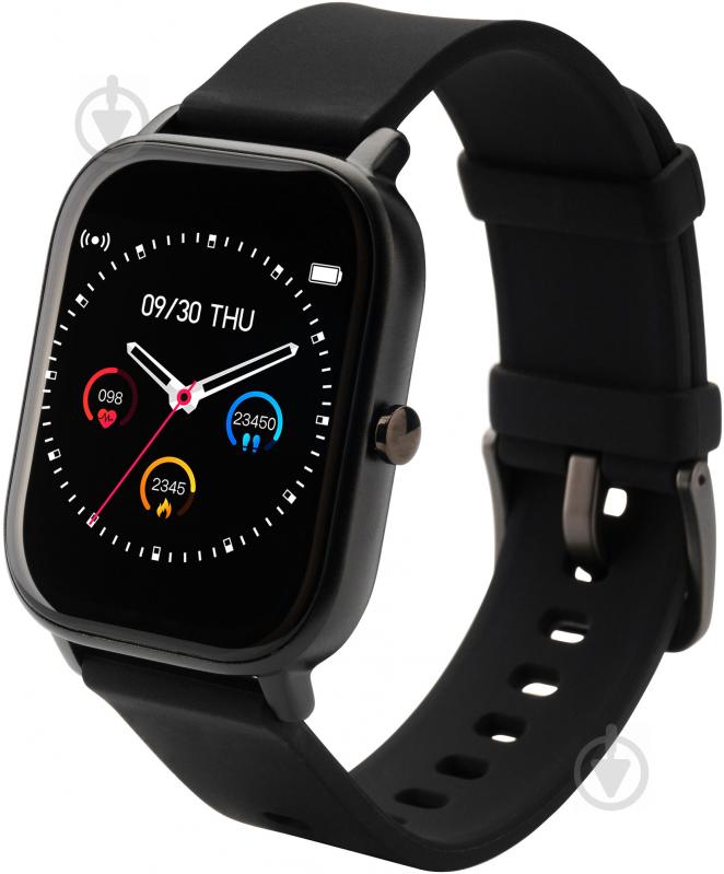 Смарт-часы Globex Smart Watch black (Me Black) - фото 1