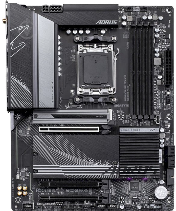 Материнська плата Gigabyte B650 A ELITE AX V2 (Socket AM5, AMD B650, ATX) - фото 4 Материнська плата Gigabyte B650 A ELITE AX V2 (Socket AM5, AMD B650, ATX) - фото 4