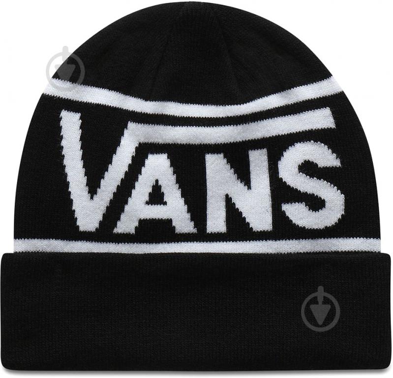 Шапка Vans Drop V Stripe Cuff VA3I5OBLK р.one size чорний - фото 1