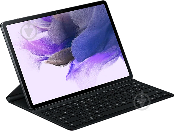 Чехол-клавиатура Samsung EF-DT730 Galaxy Tab S7+ / S7 FE black (EF-DT730BBRGRU) SLIM - фото 1