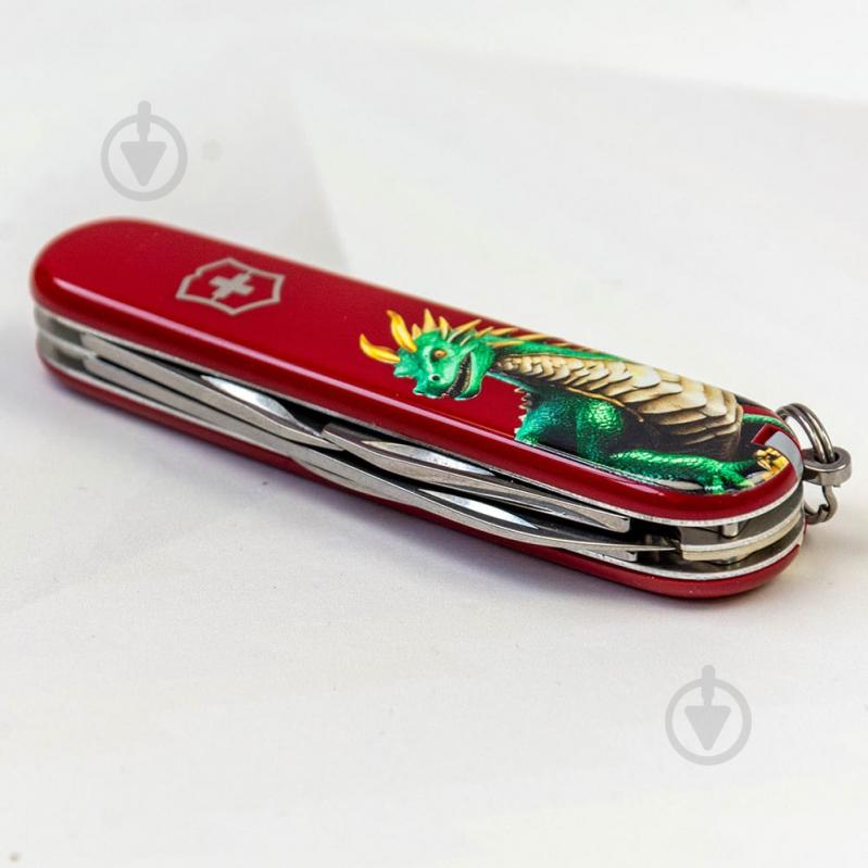 Нож швейцарский Victorinox SPARTAN ZODIAC Зеленый дракон 1.3603.Z3340u 99969 - фото 6