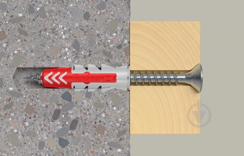 Дюбель універсальний з шурупом DUOPOWER S K NV fischer 8x40 мм 8 шт. (534998) - фото 5 Дюбель універсальний з шурупом DUOPOWER S K NV fischer 8x40 мм 8 шт. (534998) - фото 5