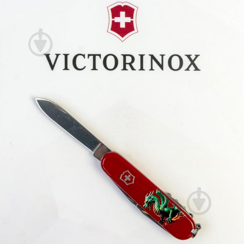 Нож швейцарский Victorinox SPARTAN ZODIAC Зеленый дракон на дереве 1.3603.Z3350u 99970 - фото 5