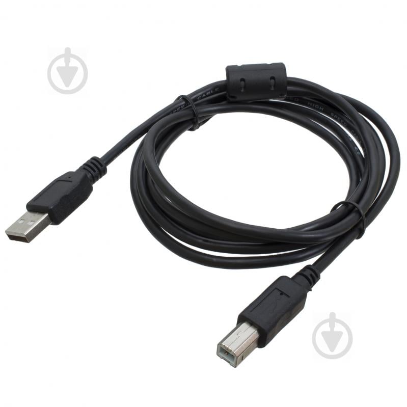 Дата-кабель Patron USB 2.0 AM/BM 1,8 м черный (CAB-PN-AMBM-18F) - фото 2