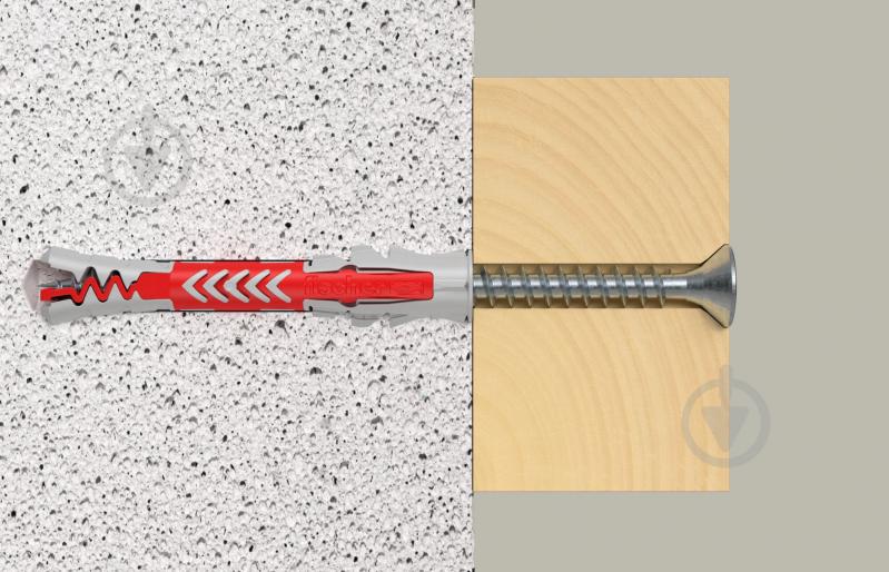 Дюбель універсальний з шурупом DUOPOWER S K NV fischer 6x50 мм 4 шт. (537660) - фото 4