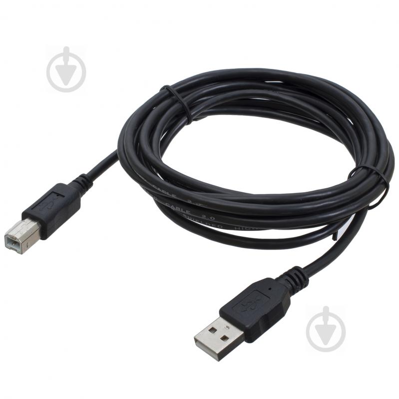 Дата-кабель Patron USB 2.0 AM/BM 3 м черный (CAB-PN-AMBM-30) - фото 2