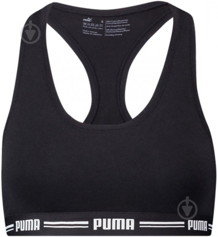 Бра Puma WOMEN RACER BACK TOP 1P HANG BLACK 90786204 р.L черный - фото 4