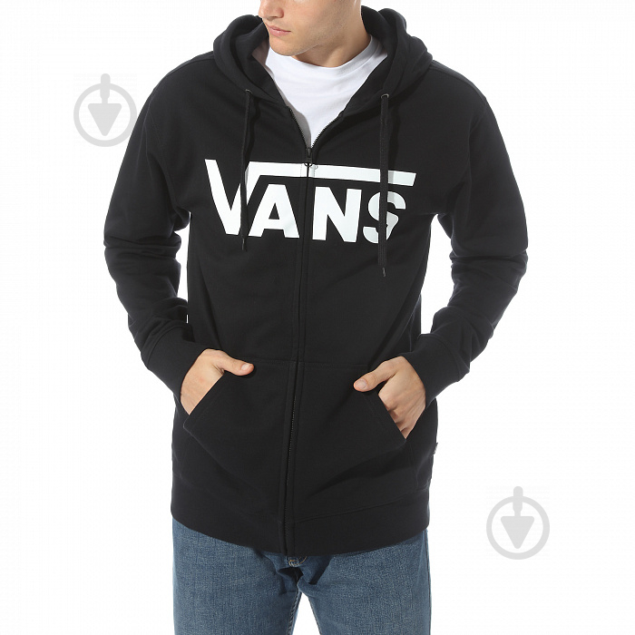 Джемпер Vans CLASSIC ZIP HOODIE II VA456CY28 р. M черный - фото 1