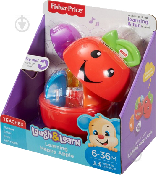 Игрушка Fisher Price Умное яблочко (укр. язык) FLN88 - фото 7