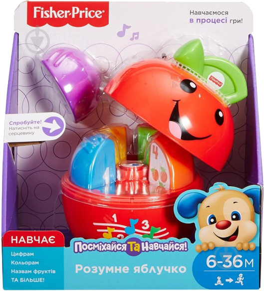 Игрушка Fisher Price Умное яблочко (укр. язык) FLN88 - фото 6