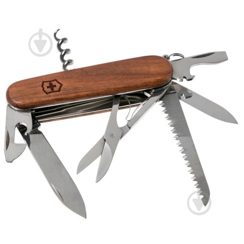 Ніж швейцарський Victorinox HUNTSMAN WOOD 1.3711.63B1 88305 - фото 2