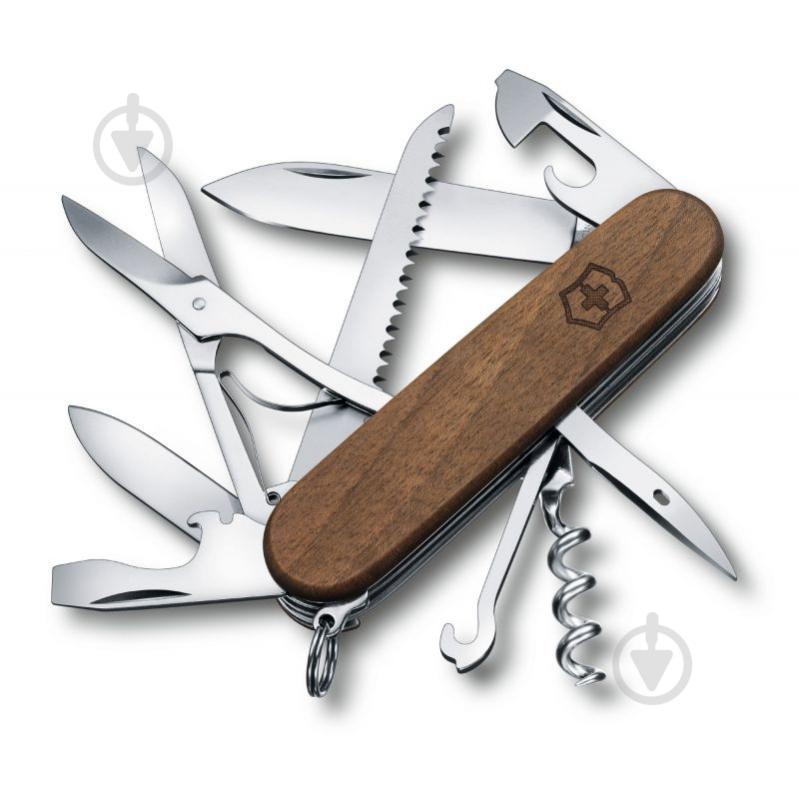 Ніж швейцарський Victorinox HUNTSMAN WOOD 1.3711.63B1 88305 - фото 1