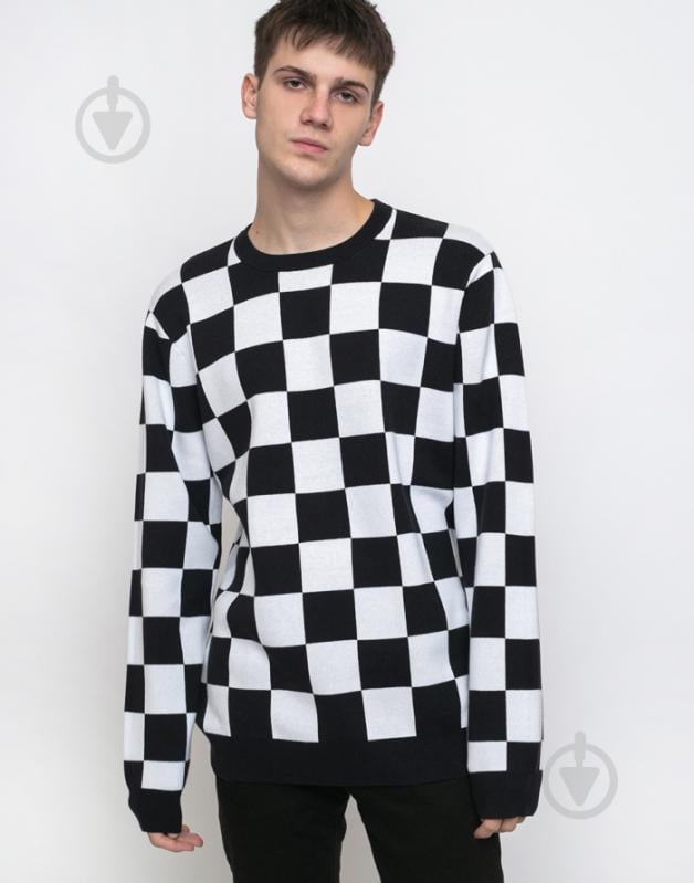 Свитшот Vans CHECKER SWEATER VA456SY28 р. M черный - фото 1