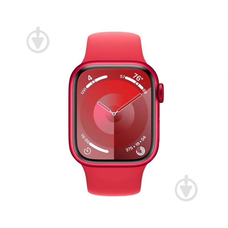 Смарт-часы Apple Watch Series 9 GPS 41mm (PRODUCT) Red Aluminium Case with (PRODUCT) Red Sport Band - S/M (MRXG3QP/A) - фото 2