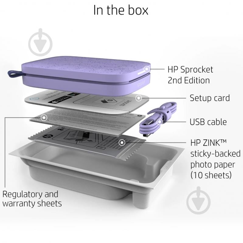 Портативний принтер HP Sprocket (HPISPPR) - фото 5 Портативний принтер HP Sprocket (HPISPPR) - фото 5