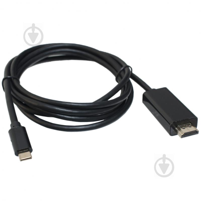 Дата-кабель Patron USB Type-C – USB 3.1 2 м чорний (CAB-PN-TYPC-HDMI-1.8) - фото 2