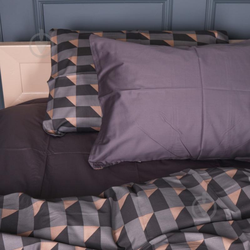 Комплект постельного белья 22-1441 Dark Cube Pattern 175х210 см мульти MirSon - фото 2