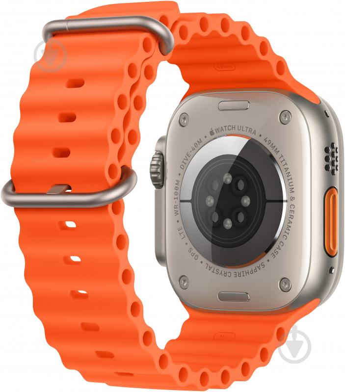 Смарт-часы Apple Watch Ultra 2 GPS + Cellular 49mm Titanium Case with Orange Ocean Band (MREH3UL/A) - фото 3