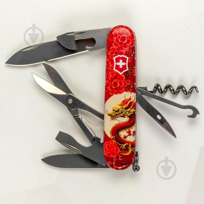 Нож швейцарский Victorinox CLIMBER ZODIAC Китайский красный дракон 1.3703.Z3250p 100001 - фото 5