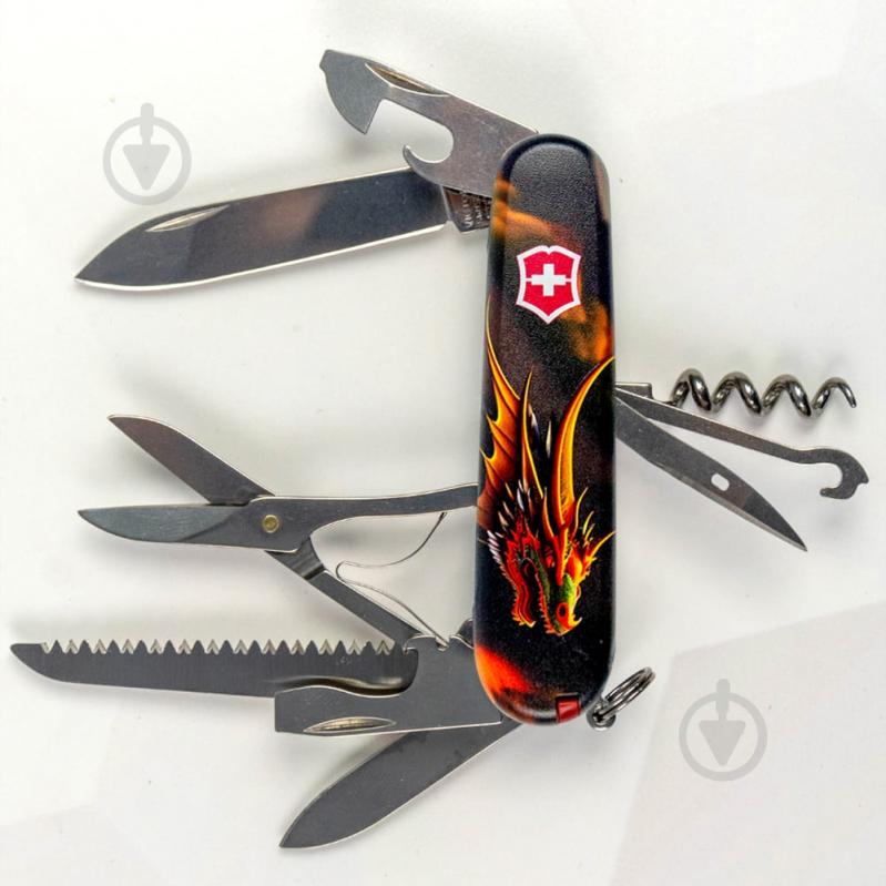 Нож швейцарский Victorinox HUNTSMAN ZODIAC Фантастический дракон 1.3713.3.Z3210p 100022 - фото 6