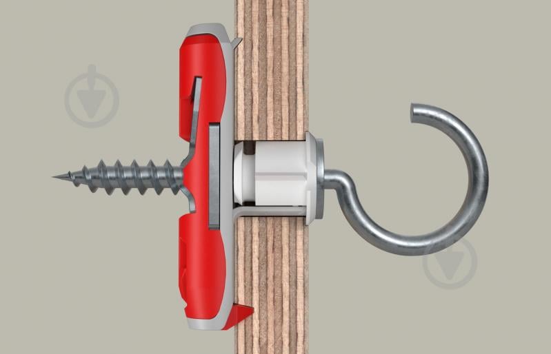 Дюбель для гипсокартона DUOTEC RH K NV / с L-крюком fischer 10x50 мм 2 шт. (537264) - фото 6