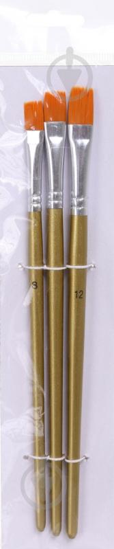 Набір пензлів пласких 3 шт. - фото 3